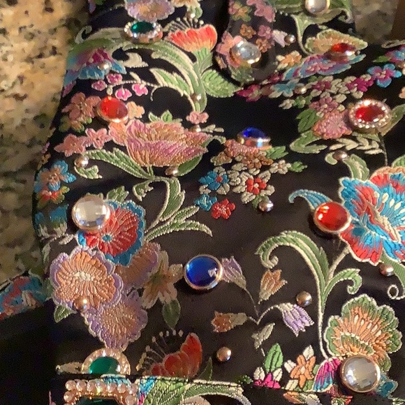 Tapestry and Bling Western Fashion Boot - Picture 3 of 3